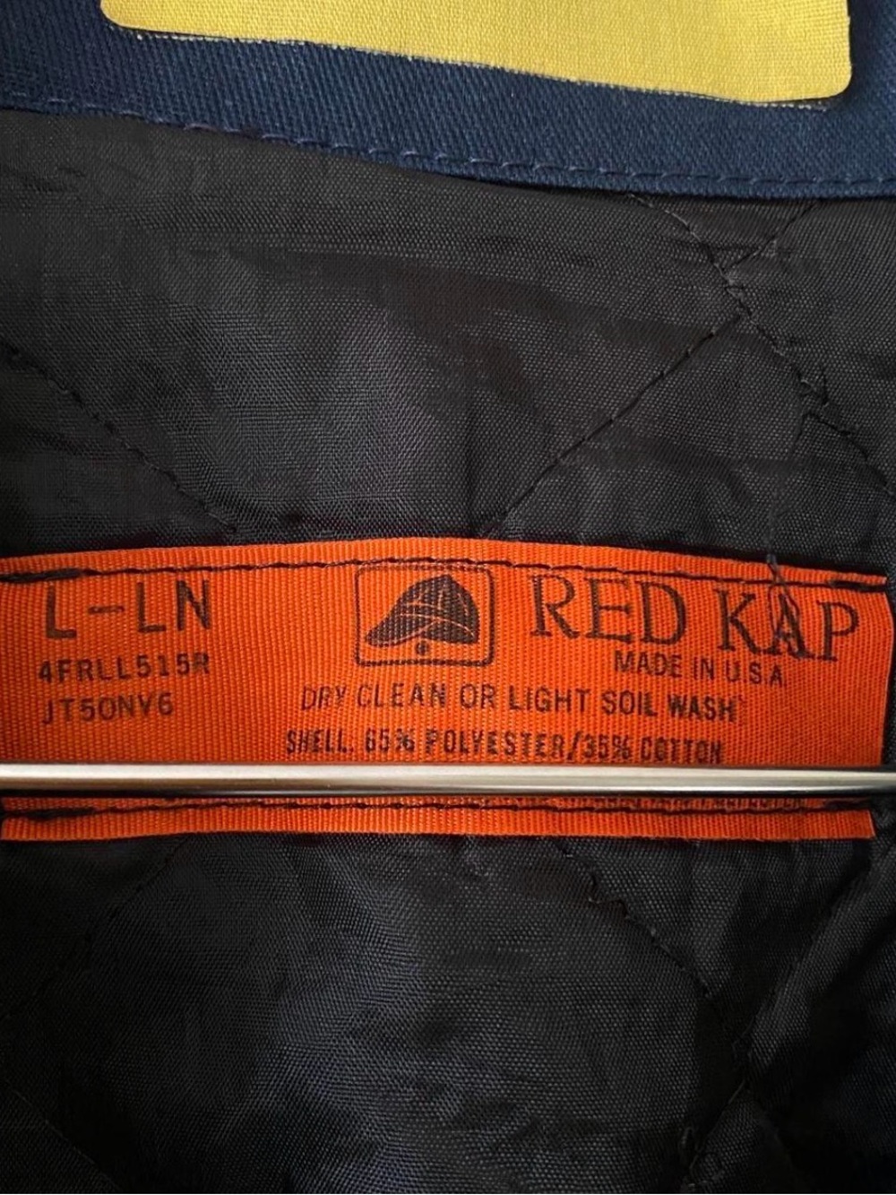 SOLD navy blue cropped mechanic work wear jacket - Picture 4 of 4